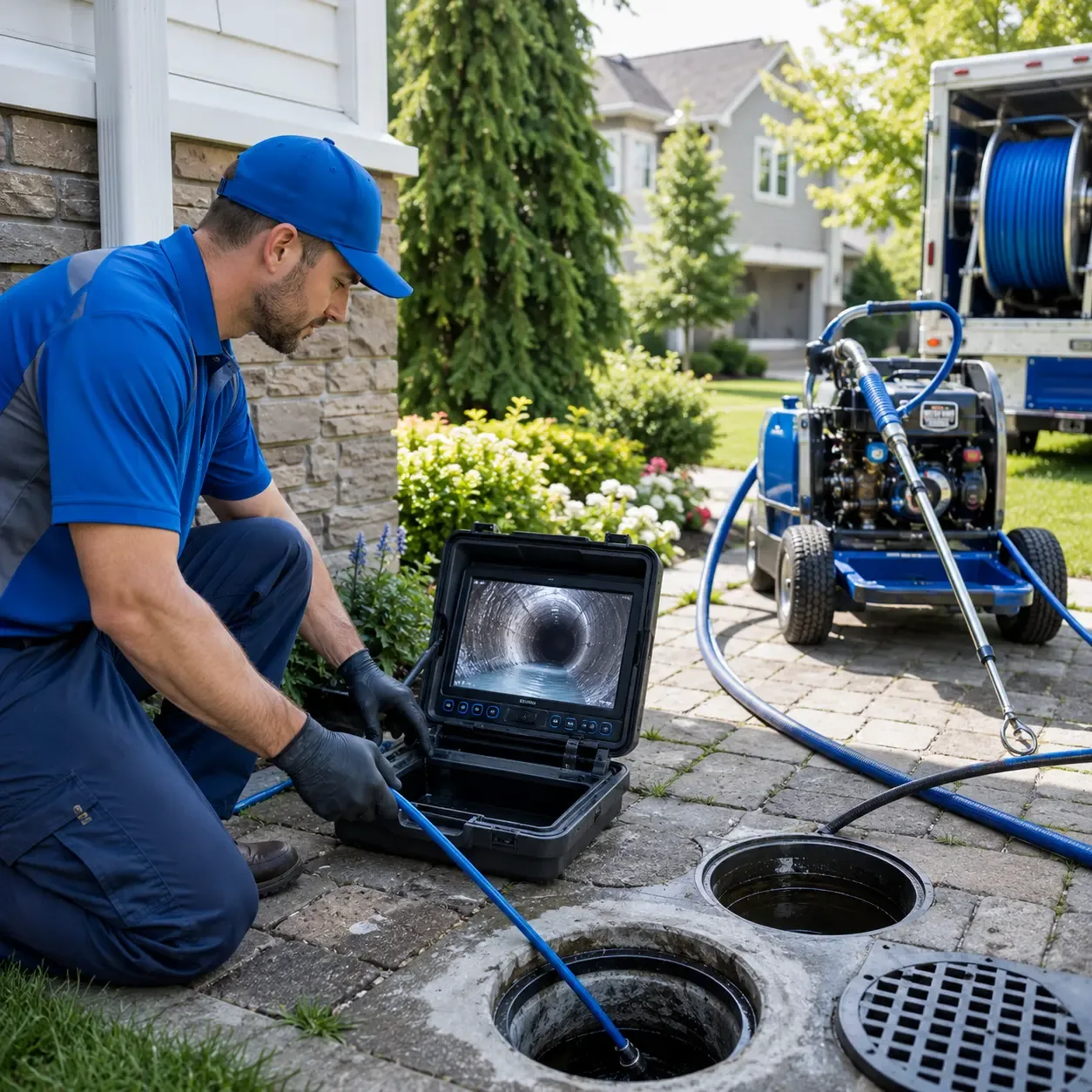 Outdoor drain cleaning professionals serving Saint James, NY
